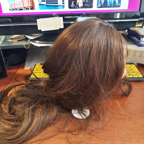 NEW TAG !  Eawwii Long 29 Inch Hair Curly Wig Drak Blonde
